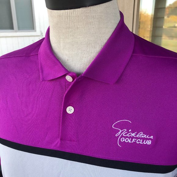 purple golf shirt nike